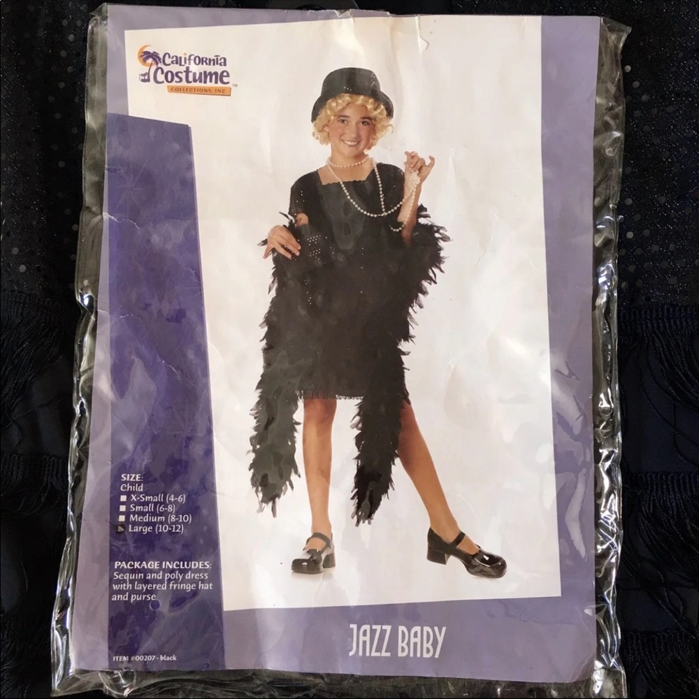 Girls L 10/12 Jazz Baby 20’s Halloween Costume
